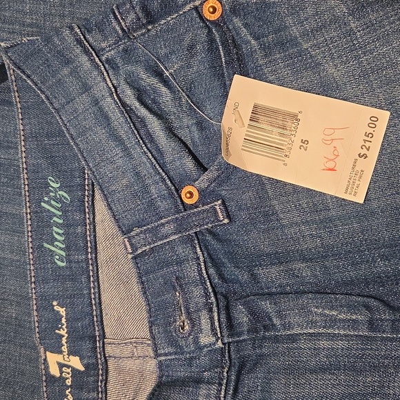 7 For All Mankind Charlize Flair Jeans Denim 25 - Picture 7 of 7